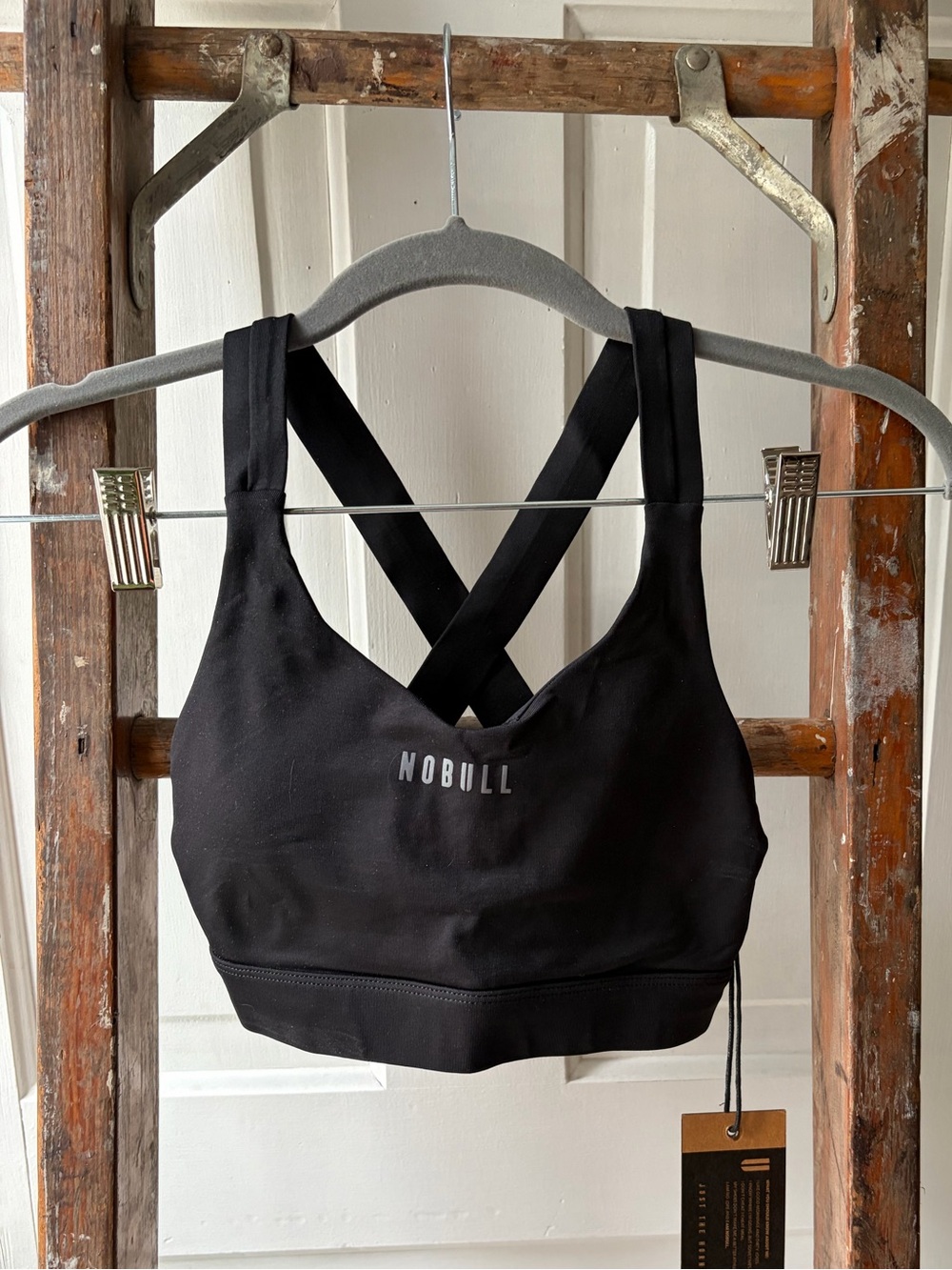 NOBULL Black Crisscross Back Sports Bra